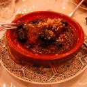 Lunch, een overheerlijke tajine met pruimen