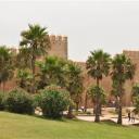 De muren rond de medina van Rabat